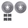 6502-63218 Brake Rotors w/5000 Advanced Brake Pads Kit, 1991-1999 Mercedes-Benz, Position: Front - image 1