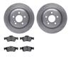 6502-63253 Brake Rotors w/5000 Advanced Brake Pads Kit, 2002-2006 Mercedes-Benz, Position: Rear - image 1