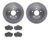 6502-63264 Brake Rotors w/5000 Advanced Brake Pads Kit, 1997-1998 Mercedes-Benz, Position: Front - image 1