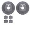 6502-63279 Brake Rotors w/5000 Advanced Brake Pads Kit, 2001-2002 Mercedes-Benz, Position: Rear - image 1