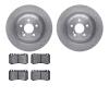 6502-63344 Brake Rotors w/5000 Advanced Brake Pads Kit, 2003-2009 Mercedes-Benz, Position: Rear - image 1