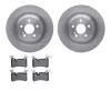 6502-63345 Brake Rotors w/5000 Advanced Brake Pads Kit, 2007-2012 Mercedes-Benz, Position: Rear - image 1