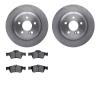 6502-63348 Brake Rotors w/5000 Advanced Brake Pads Kit, 2003-2004 Mercedes-Benz, Position: Rear - image 1