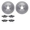 6502-63356 Brake Rotors w/5000 Advanced Brake Pads Kit, 2003-2006 Mercedes-Benz, Position: Rear - image 1