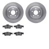6502-63365 Brake Rotors w/5000 Advanced Brake Pads Kit, 2007-2014 Mercedes-Benz, Position: Rear - image 1
