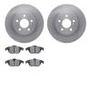 6502-63387 Brake Rotors w/5000 Advanced Brake Pads Kit, 2010-2015 Mercedes-Benz, Position: Rear - image 1