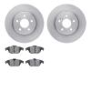 6502-63399 Brake Rotors w/5000 Advanced Brake Pads Kit, 2010-2017 Mercedes-Benz, Position: Rear - image 1