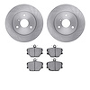6502-63404 Brake Rotors w/5000 Advanced Brake Pads Kit, 2005-2016 Smart, Position: Front - image 1