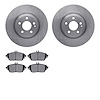 6502-63433 Brake Rotors w/5000 Advanced Brake Pads Kit, 2014-2020 Multiple Makes/Models, Position: Front - image 1