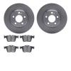 6502-63442 Brake Rotors w/5000 Advanced Brake Pads Kit, Fits Select Mercedes-Benz, Position: Rear - image 1