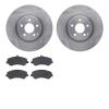 6502-63478 Brake Rotors w/5000 Advanced Brake Pads Kit, 2010-2015 Mercedes-Benz, Position: Front - image 1