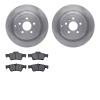 6502-63490 Brake Rotors w/5000 Advanced Brake Pads Kit, 2006-2012 Mercedes-Benz, Position: Rear - image 1
