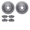 6502-63509 Brake Rotors w/5000 Advanced Brake Pads Kit, 2012-2019 Mercedes-Benz, Position: Rear - image 1