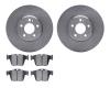 6502-63545 Brake Rotors w/5000 Advanced Brake Pads Kit, Fits Select Mercedes-Benz, Position: Rear - image 1