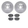 6502-63562 Brake Rotors w/5000 Advanced Brake Pads Kit, Fits Select Mercedes-Benz, Position: Rear - image 1