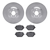 6502-63563 Brake Rotors w/5000 Advanced Brake Pads Kit, Fits Select Mercedes-Benz, Position: Rear - image 1