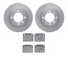 6502-65028 Brake Rotors w/5000 Advanced Brake Pads Kit, 1974-1976 GM, Position: Rear - image 1