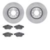6502-65102 Brake Rotors w/5000 Advanced Brake Pads Kit, 2003-2011 GM, Position: Front - image 1