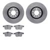 6502-65117 Brake Rotors w/5000 Advanced Brake Pads Kit, 2003-2011 GM, Position: Front - image 1