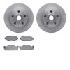 6502-66011 Brake Rotors w/5000 Advanced Brake Pads Kit, 1979-1980 GM, Position: Front - image 1