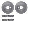 6502-67079 Brake Rotors w/5000 Advanced Brake Pads Kit, 1984-1988 Infiniti/Nissan, Position: Front - image 1