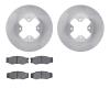 6502-67088 Brake Rotors w/5000 Advanced Brake Pads Kit, 1984-1985 Infiniti/Nissan, Position: Front - image 1