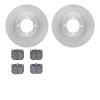 6502-67121 Brake Rotors w/5000 Advanced Brake Pads Kit, 1974-1978 Infiniti/Nissan, Position: Front - image 1