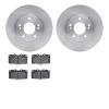 6502-67136 Brake Rotors w/5000 Advanced Brake Pads Kit, 1989-1996 Infiniti/Nissan, Position: Front - image 1