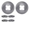 6502-67139 Brake Rotors w/5000 Advanced Brake Pads Kit, 1984-1984 Infiniti/Nissan, Position: Front - image 1