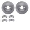 6502-67151 Brake Rotors w/5000 Advanced Brake Pads Kit, 1988-1989 Infiniti/Nissan, Position: Front - image 1