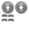 6502-67152 Brake Rotors w/5000 Advanced Brake Pads Kit, 1991-2006 Infiniti/Nissan, Position: Front - image 1