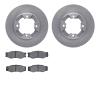 6502-67178 Brake Rotors w/5000 Advanced Brake Pads Kit, 1986-1986 Infiniti/Nissan, Position: Front - image 1
