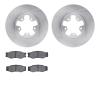 6502-67194 Brake Rotors w/5000 Advanced Brake Pads Kit, 1987-1988 Infiniti/Nissan, Position: Front - image 1