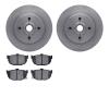 6502-67202 Brake Rotors w/5000 Advanced Brake Pads Kit, 1984-1987 Infiniti/Nissan, Position: Rear - image 1