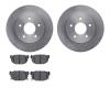 6502-67221 Brake Rotors w/5000 Advanced Brake Pads Kit, 1987-1989 Infiniti/Nissan, Position: Rear - image 1