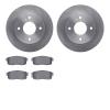 6502-67250 Brake Rotors w/5000 Advanced Brake Pads Kit, 2000-2006 Infiniti/Nissan, Position: Rear - image 1