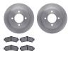 6502-67261 Brake Rotors w/5000 Advanced Brake Pads Kit, 1995-2000 Infiniti/Nissan, Position: Rear - image 1