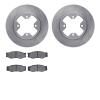 6502-67266 Brake Rotors w/5000 Advanced Brake Pads Kit, 1984-1986 Infiniti/Nissan, Position: Front - image 1