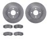 6502-67272 Brake Rotors w/5000 Advanced Brake Pads Kit, 1991-1994 Infiniti/Nissan, Position: Front - image 1