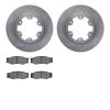 6502-67278 Brake Rotors w/5000 Advanced Brake Pads Kit, 1983-1985 Infiniti/Nissan, Position: Front - image 1