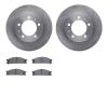 6502-67290 Brake Rotors w/5000 Advanced Brake Pads Kit, 1987-1988 Infiniti/Nissan, Position: Front - image 1