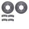 6502-67293 Brake Rotors w/5000 Advanced Brake Pads Kit, 1988-1995 Infiniti/Nissan, Position: Rear - image 1