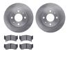 6502-67305 Brake Rotors w/5000 Advanced Brake Pads Kit, 1995-2000 Infiniti/Nissan, Position: Front - image 1