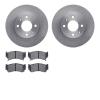 6502-67309 Brake Rotors w/5000 Advanced Brake Pads Kit, 1995-1999 Infiniti/Nissan, Position: Front - image 1