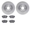 6502-67343 Brake Rotors w/5000 Advanced Brake Pads Kit, 2003-2011 Infiniti/Nissan, Position: Front - image 1
