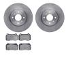 6502-67356 Brake Rotors w/5000 Advanced Brake Pads Kit, 2004-2006 Infiniti/Nissan, Position: Front - image 1