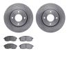 6502-67365 Brake Rotors w/5000 Advanced Brake Pads Kit, 2007-2014 Infiniti/Nissan, Position: Front - image 1