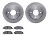 6502-67411 Brake Rotors w/5000 Advanced Brake Pads Kit, 2007-2017 Infiniti/Nissan, Position: Front - image 1