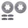 6502-67441 Brake Rotors w/5000 Advanced Brake Pads Kit, 1996-1998 Infiniti/Nissan, Position: Front - image 1