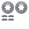 6502-67442 Brake Rotors w/5000 Advanced Brake Pads Kit, 2000-2004 Infiniti/Nissan, Position: Front - image 1